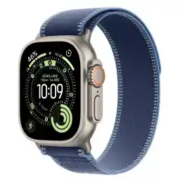 Smartwatch Apple Watch Ultra 3 GPS plus Cellular 49mm Natural Titanium Case Blue Trail Loop - S/M