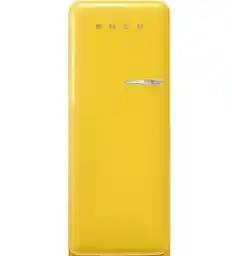 Smeg FAB28LYW6 Chłodziarka No Frost 153cm Żółty Lodówka