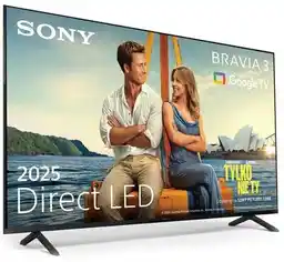 Sony BRAVIA 3 K-43S35 43 4K LED Google TV Dolby Vision Dolby Atmos DVB-T2 Telewizor LED