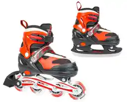 Spartan Łyżworolki 2w1 Red Inliner 30-33
