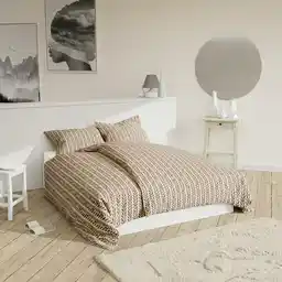 Spod Igły I Nitki Pościel bawełniana 160x200 Kłos beżowa I24