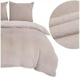 Spod Igły I Nitki Pościel z mikrofibry 220x200 Cozy beżowa miś pluszowa I23