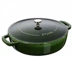 Staub żeliwna Patelnia Do Duszenia Z Pokrywką 24 Cm, Zielony