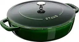 Staub żeliwna Patelnia Do Duszenia Z Pokrywką 28 Cm, Zielony