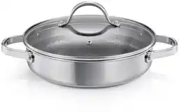 SteelCRAFT Patelnia głęboka z pokrywką 24 cm, 2 uchwyty 780564.00