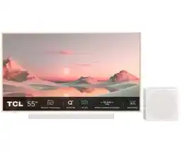 TCL NXTVision 55A300 Pro 55 QLED 4K 144Hz Google TV Dolby Vision IQ Dolby Atmos Soundbar, Subwoofer Telewizor QLED