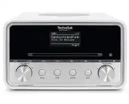 TechniSat DigitRadio 586 Radio FM DAB+ Internetowe Bluetooth Biało-srebrny Radioodbiornik
