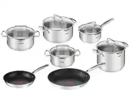 Tefal Duetto+ Max G732SC55 Indukcja Stal nierdzewna 12 elementów Zestaw garnków