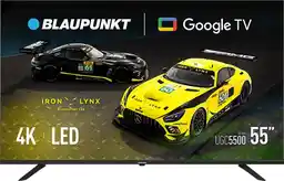 Telewizory Blaupunkt 55 Cali Led 4K Ush Smart Tv Wifi Google Tv DVBT2 Czarny