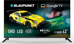 Telewizory BLAUPUNKT LED 43UGB5500S 43 4K Google TV HDR Czarny