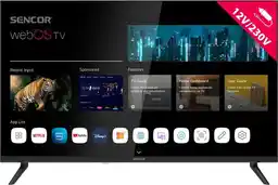 Telewizory Sencor 32 cale Smart webOS Lg 12/240V Sle 32S830WB Wi-Fi BT5.0