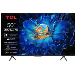 Telewizory TCL 50C6KS 50 QD-Mini LED 4K 60Hz Google TV Dolby Vision Dolby Atmos HDMI 2.1 DVB-T2 QLED