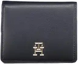 Tommy Hilfiger Mały Portfel Damski Th Spring Chic Med Bifold Wallet AW0AW16011 Granatowy
