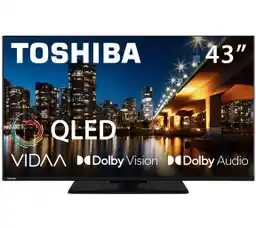 Toshiba 43QV3463DG 40 QLED 4K Smart TV VIDAA Dolby Vision Telewizor QLED