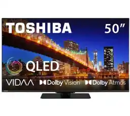 Toshiba 50QV3F63DG 50 QLED 4K Smart TV VIDAA Dolby Vision Dolby Atmos HDMI 2.1 DVB-T2 Telewizor QLED