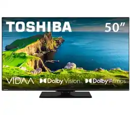Toshiba 50UV3F63DG 50 LED 4K Smart TV VIDAA Dolby Vision Dolby Atmos HDMI 2.1 DVB-T2 Telewizor LED