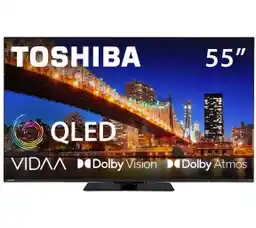 Toshiba 55QV3F63DG 55 QLED 4K Smart TV VIDAA Dolby Vision Dolby Atmos HDMI 2.1 DVB-T2 Telewizor QLED