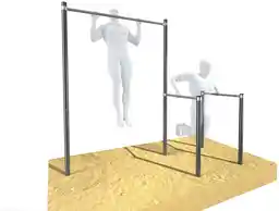 Underfit Drążek ogrodowy do podciągania z poręczami OCYNK Street workout UF9880