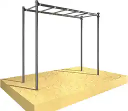 Underfit Drążek ogrodowy drabinka gimnastyczna pozioma OCYNK Street workout UF9883