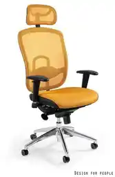 Unique Fotel ergonomiczny VIP Żółty