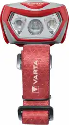 Varta VT17650 Latarka czołowa Led 200lm 52h 50m IPX4 3xAAA czerwona srebrna