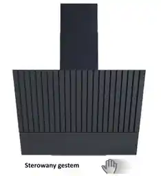 VDB VI-Vento Gest 60 Czarny Okap przyścienny