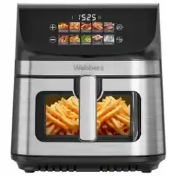 Webber Frytkownica Beztłuszczowa Air Fryer 8,8L Nieprzywierająca 10 P 2200W