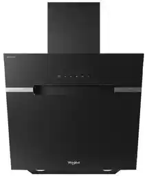 Whirlpool WHVS 61F LT DP K czarny okap kominowy, 60 cm, sterowanie dotykowe, filtr węglowy, oświetlenie LED
