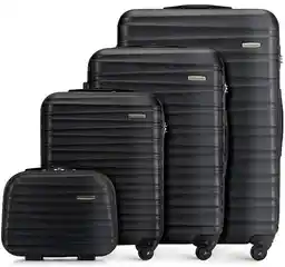 Wittchen Groove Line Zestaw Walizek Czarny 4 szt.: 15L 34 L 65 L 96 L 56-3A-31K-11