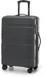 Wittchen Walizka średnia z ABS-u w poziome pasy szara 56-3A-102-01