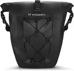 Wozinsky wodoodporna torba rowerowa sakwa na bagażnik 25l czarny WBB24BK
