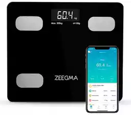 Zeegma Gewit 200kg Czarny waga łazienkowa