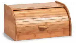 ZELLER Bambusowy chlebak, pojemnik na pieczywo, 40 x 26 x 20 cm