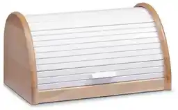 ZELLER Drewniany chlebak, pojemnik na pieczywo, 39x25x21cm