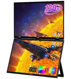Zeuslap Ultracienki podwójny monitor przenośny Z18W 18,5 cala