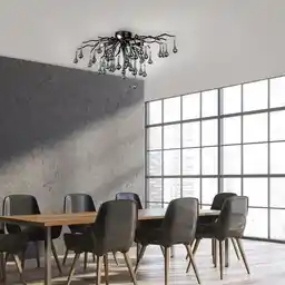 Zuma Line Lampa sufitowa ICICLE 8090-18 oprawa w kolorze czarnym Paul Neuhaus by