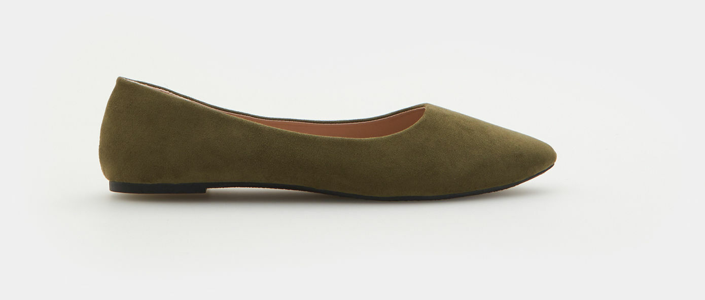 Baleriny khaki Baleriny khaki