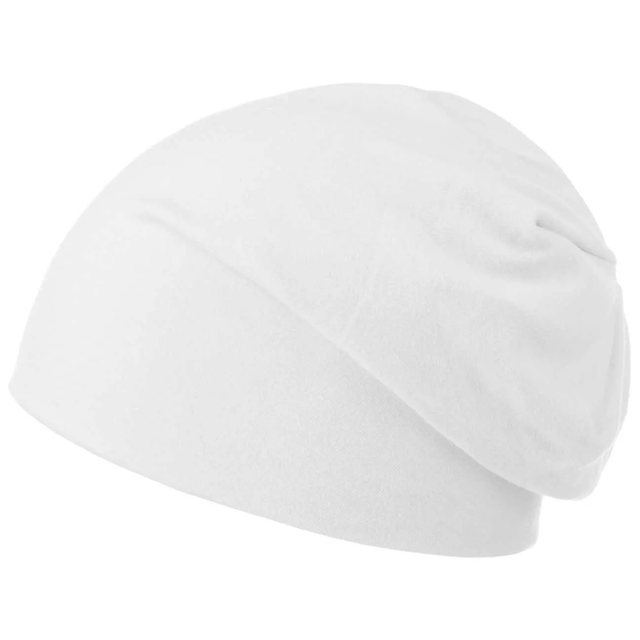 Biała czapka beanie