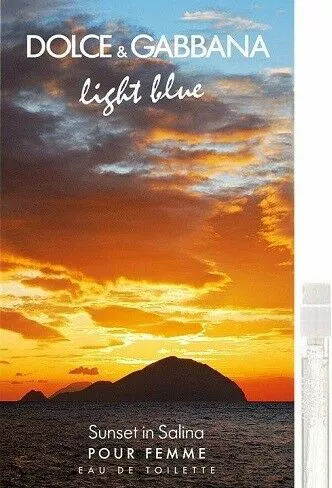 d/dolce gabbana light blue sunset in salina