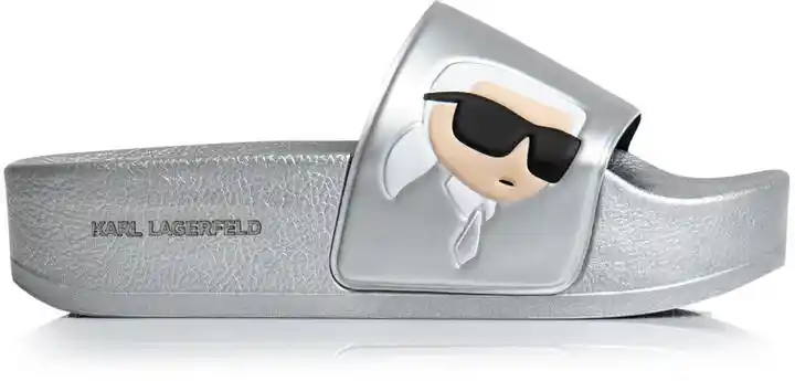 Klapki Karl Lagerfeld - damskie, męskie, japonki, na koturnie Klapki Karl Lagerfeld - damskie, męskie, japonki, na koturnie