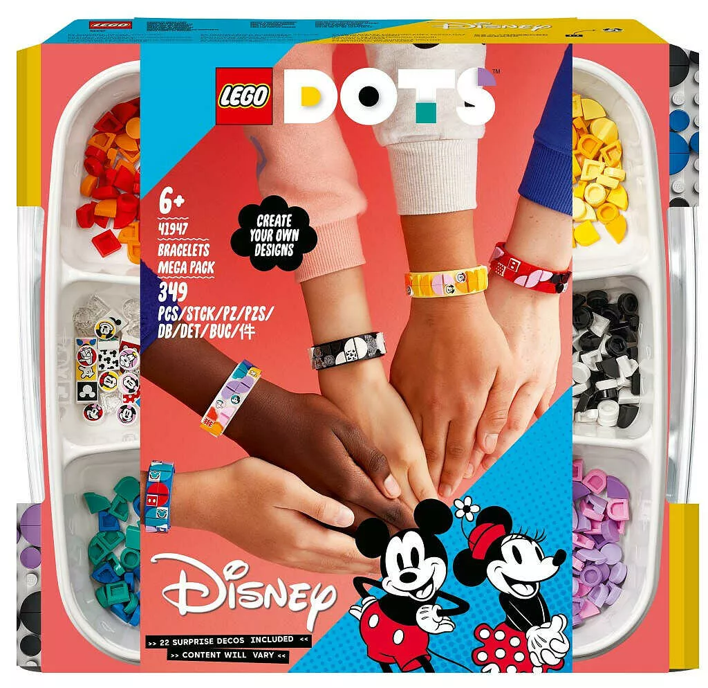 Lego DOTS 41947 - Miki i przyjaciele, megazestaw bransoletek