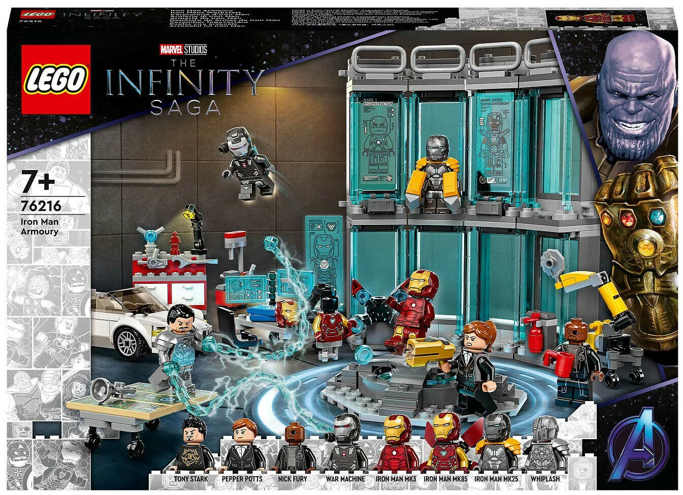 Lego Marvel 76216 - zbrojownia Iron Mana