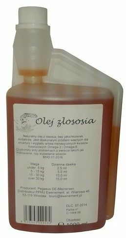 Olej z łososia dla psów Olej z łososia dla psów