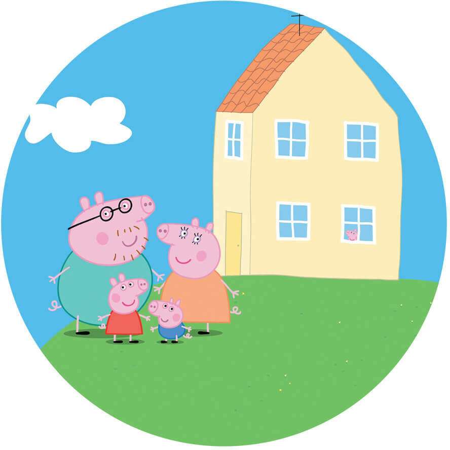 Opłatek na tort Peppa Opłatek na tort Peppa