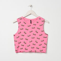 Różowy crop top Różowy crop top