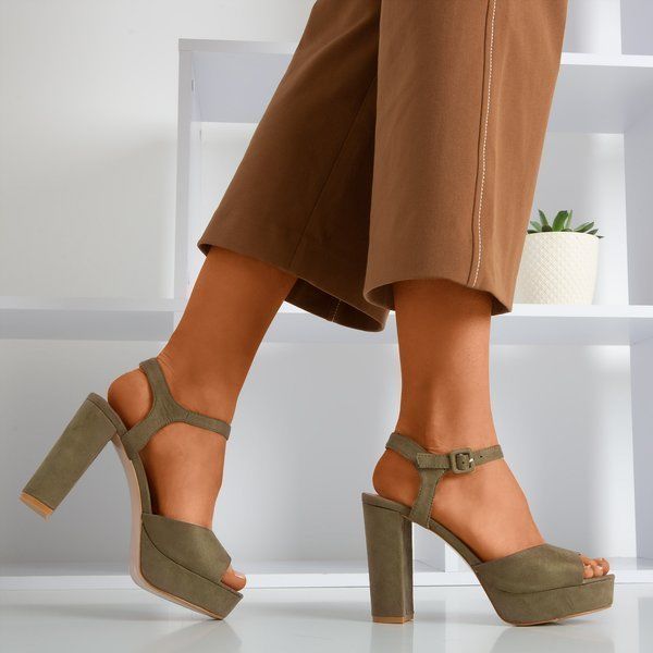 Sandały khaki Sandały khaki