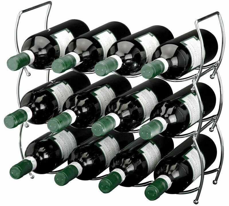 Stojak na wino metalowy Stojak na wino metalowy