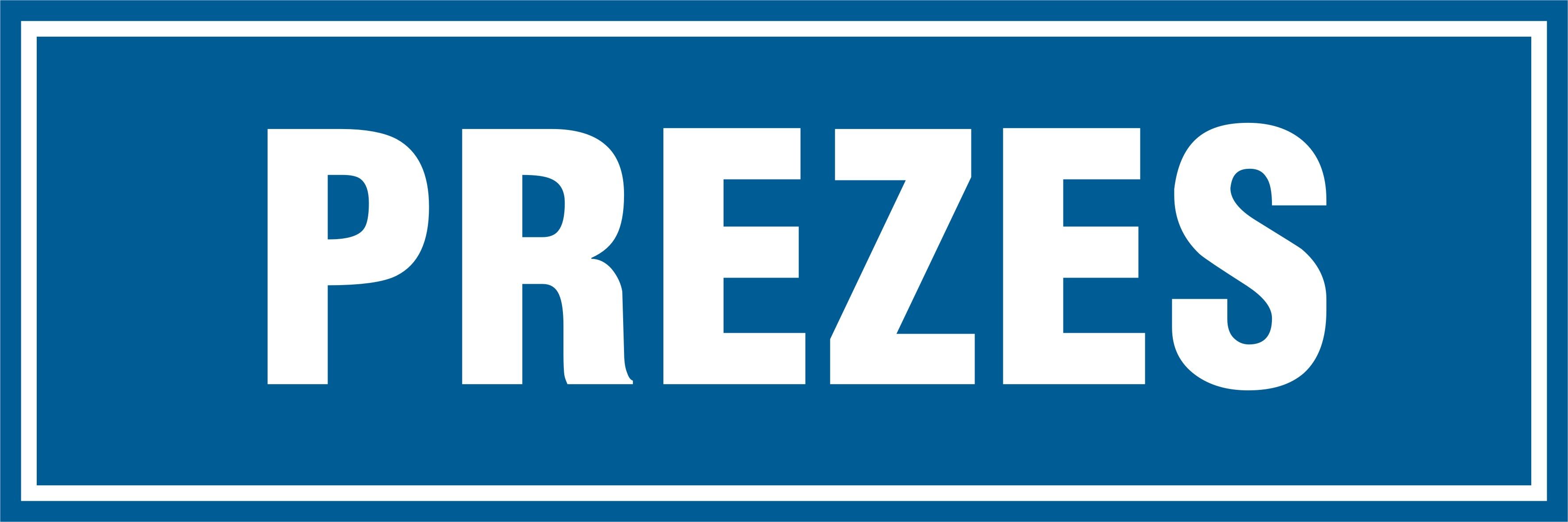 Tabliczka prezes Tabliczka prezes