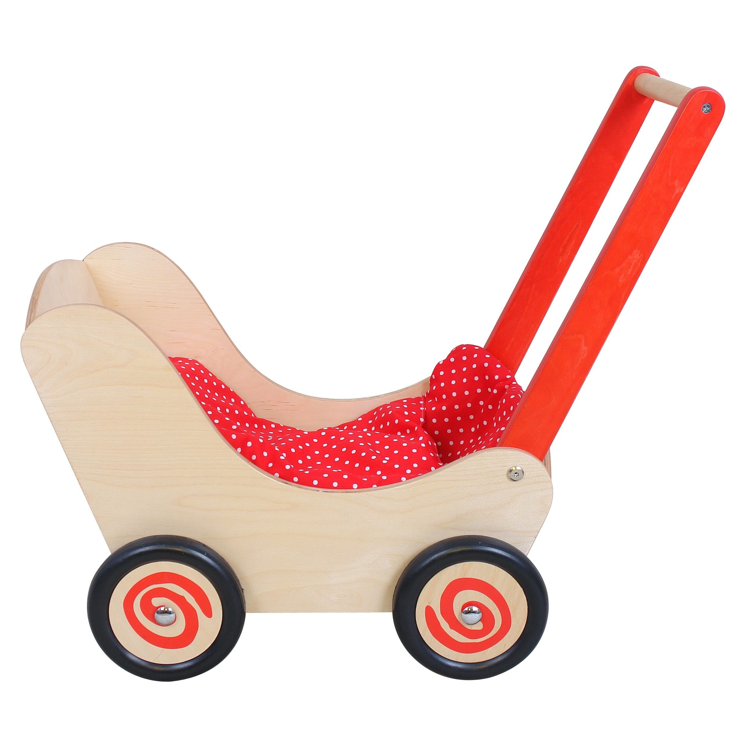 Wózek dla lalek drewniany